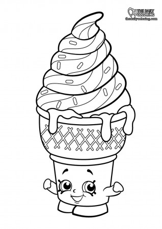 Ice Cream Coloring Pages - The Daily Coloring