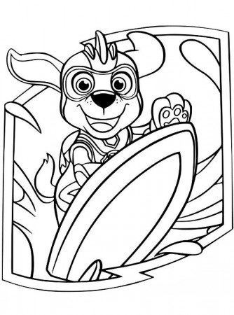 Kids-n-fun.com | Coloring page Paw Patrol Mighty Pups Zuma Mighty Pups