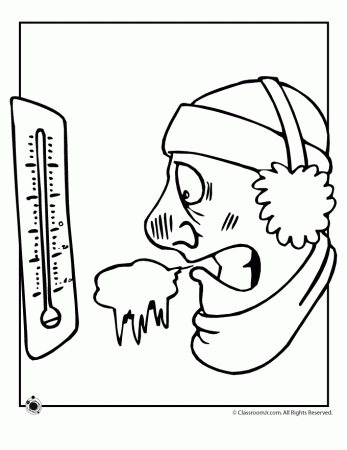 Cold Weather Coloring Page | Woo! Jr. Kids Activities