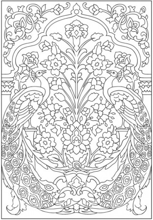 Mindfulness Coloring Pages | Peacock coloring pages, Coloring ...