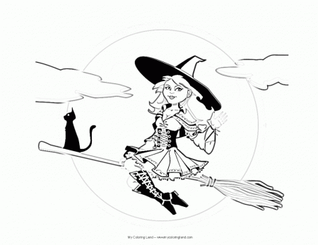 9 Pics of Halloween With Witch And Owl Coloring Pages - Halloween ...