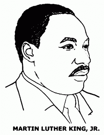 Coloring Pages For Martin Luther King Jr - Coloring Page