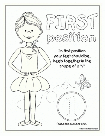 Ballet Position Coloring Pages Printable - Coloring Pages For All Ages