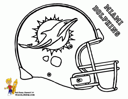 nfl Dolphins Colouring Pages (page 2)