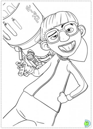 Despicable me vector coloring pages