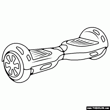 Hover Board Coloring Page
