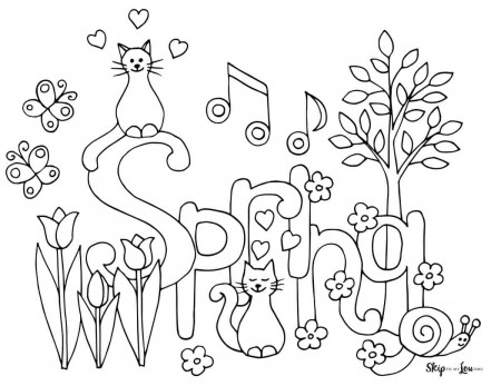 Spring Coloring Pages | Skip To My Lou