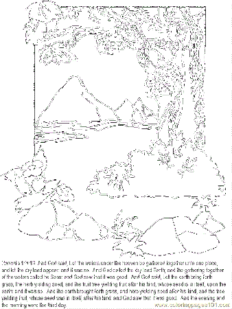 Genesis(The Story of Creation) Coloring Page - Free Genesis(The ...