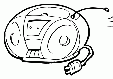 Radio coloring pages | Coloring pages to download and print
