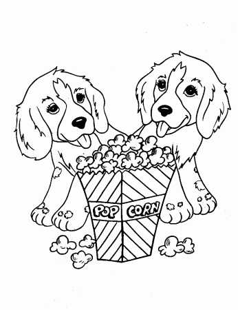 Dog coloring pages | The Sun Flower Pages