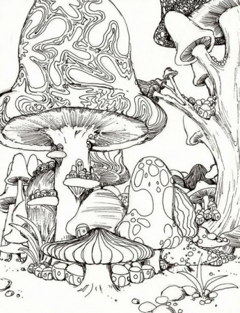 Coloring Pages Spiritual, Psychedelic, Exotic