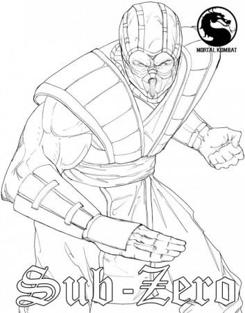 Sub-Zero Coloring Page - Free Printable Coloring Pages for Kids