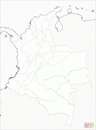 Colombia Map coloring page | Free Printable Coloring Pages