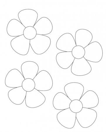 Free Flower Template To Colour, Download Free Flower Template To Colour png  images, Free ClipArts on Clipart Library