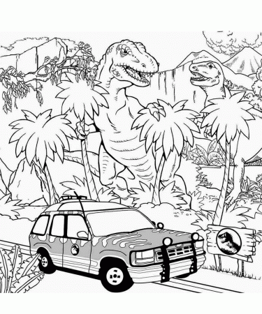 Jurassic World Coloring Pages - Free Printable Coloring Pages for Kids
