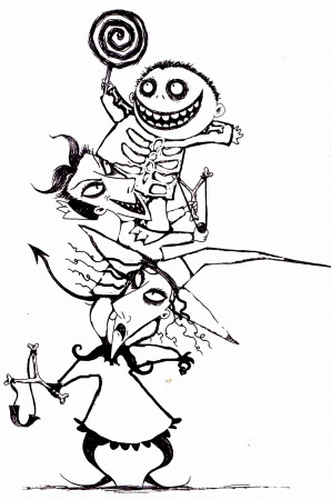 Coloring Book Picture Nightmare Before Christmas - Coloring Page ...