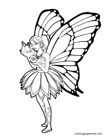 Barbie Fairy Coloring Pages - Fairy Coloring Pages - Coloring Pages For  Kids And Adults