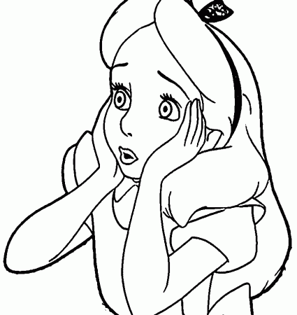 Alice In The Wonderland Coloring Pages | Wecoloringpage