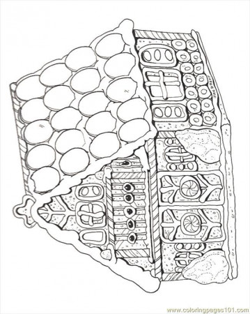 Free Printable Gingerbread House Coloring Pages - Coloring pages
