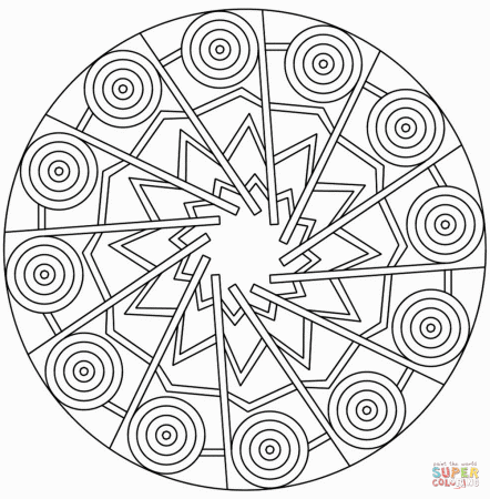 Circle Mandala coloring page | Free Printable Coloring Pages