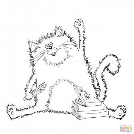 Splat The Cat Coloring Page Coloring Home