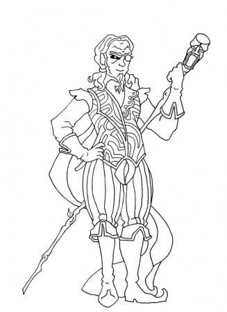 The Elder Scrolls Coloring Pages – Sheogorath | One Delightful Day