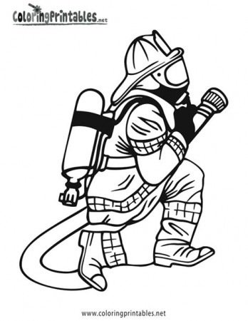 Fire Fighter Fred Coloring Pages - Learny Kids