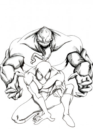 Spiderman venom coloring pages - timeless-miracle.com