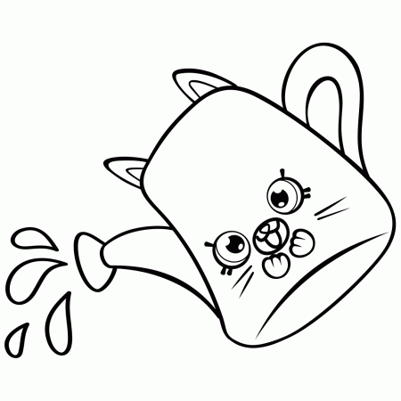 Cartoon Watering Can Coloring Page - Get Coloring Pages