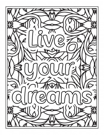 Motivational Quotes Coloring Pages Pdf Images - Free Download on Freepik
