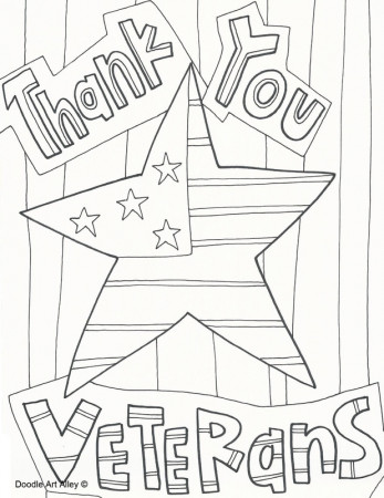 Veterans Day Coloring Pages - DOODLE ART ALLEY