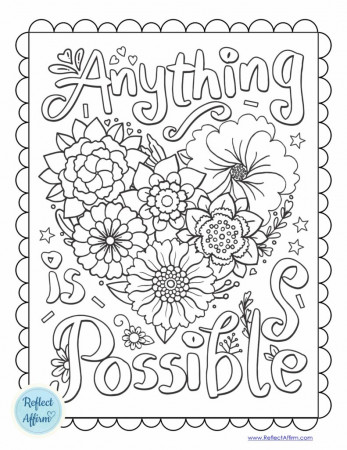 Growth Mindset Coloring Pages - Reflect Affirm