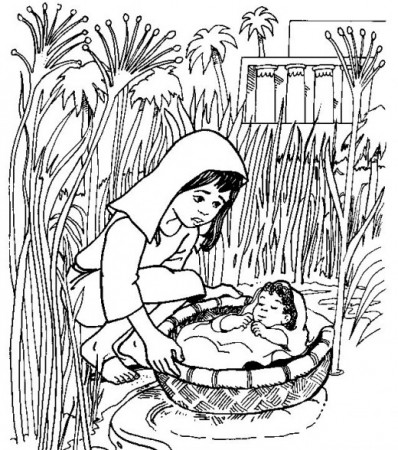Moses And Miriam Coloring Pages - Coloring Pages