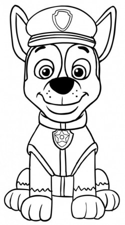 Paw patrol chase coloring pages #gethimtochaseyou | Paw patrol ...