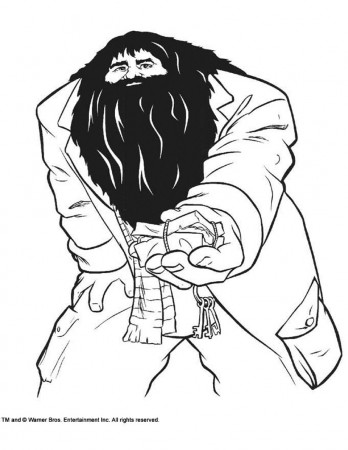 Hagrid rubeus coloring pages - Hellokids.com