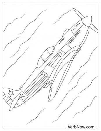 Free JET AIRPLANE Coloring Pages & Book for Download (Printable PDF) -  VerbNow