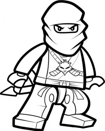 Coloring page Ninjago : Zane - Ninja of ice 3