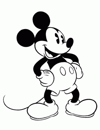 Coloring Page Of Mickey Mouse Head - High Quality Coloring Pages