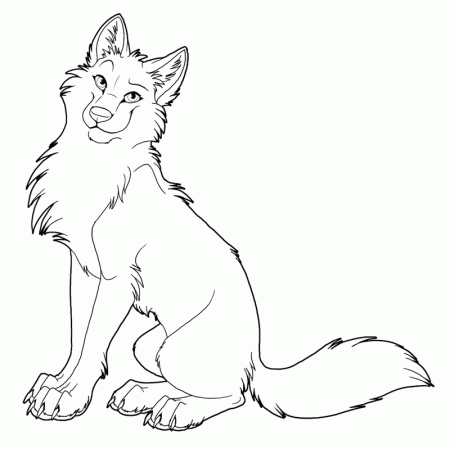 Anime Wolf Coloring Pages For Teenagers - Coloring Pages For All Ages