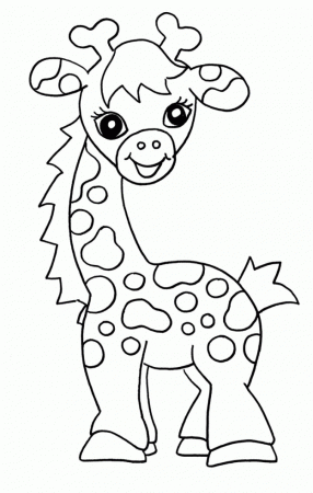 Baby Giraffe Coloring Pages For Girls - Coloring Pages For All Ages