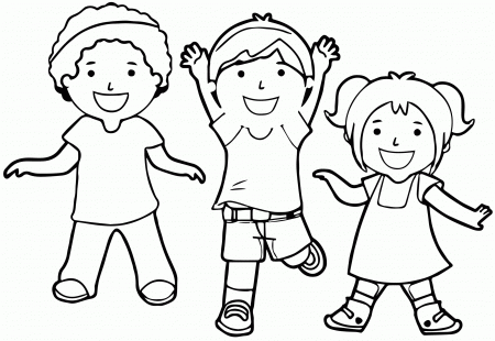 Children 171clipart Children Kids We Coloring Page | Wecoloringpage