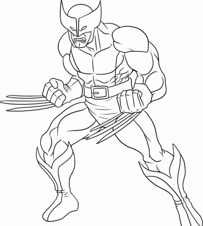 Boy Superhero Coloring Pages - Coloring Page