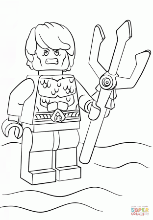 Lego Aquaman coloring page | Free Printable Coloring Pages