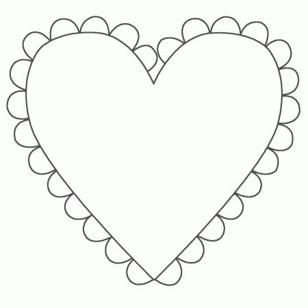 Coloring Page Of Heart - Coloring Pages For All Ages