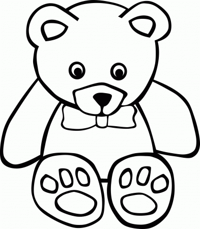 Free Teddy Bear Coloring Pages Print - Coloring Page