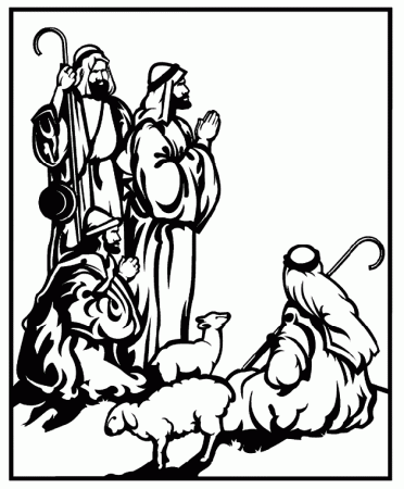 Christmas Shepherds Coloring Page | crayola.com