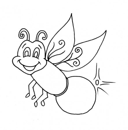 Fireflies Coloring Page | Bug coloring pages, Coloring pages, Firefly
