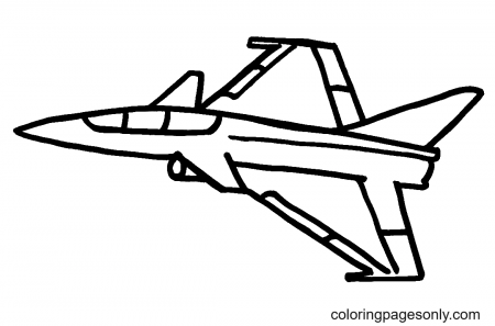 Fighter Jet Airplane Coloring Pages - Airplane Coloring Pages - Coloring  Pages For Kids And Adults