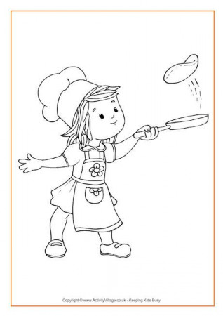 Flipping Pancakes Colouring Page | Pancake day colouring pages, Pancake day  crafts, Holiday party activities