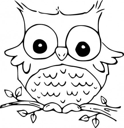 Cute Owl Coloring Pages » Turkau